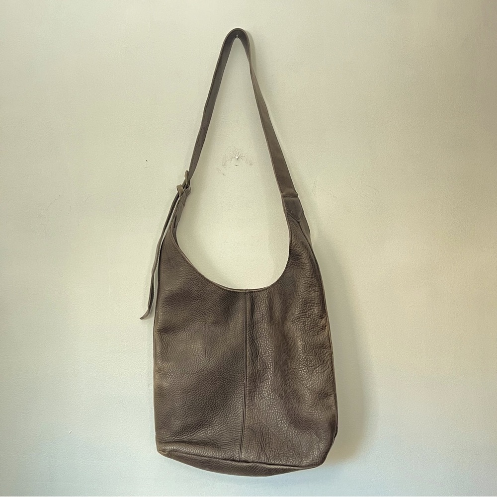 Duluth Lifetime Leather Crossbody Bag Dark Brown with Adjustable Strap